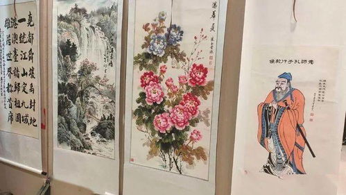 洛宁县举行“灿烂金秋”书画展 喜庆建国七十一周年